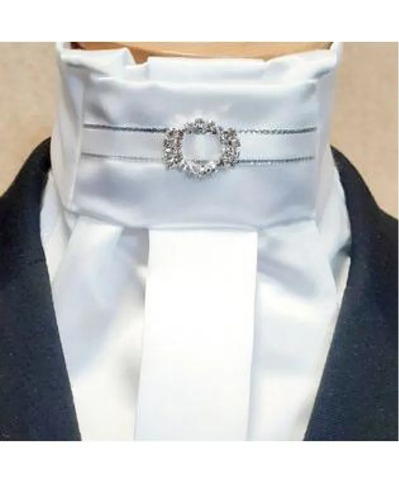 ShowQuest Regency Boutique Ready Tied Stock in White